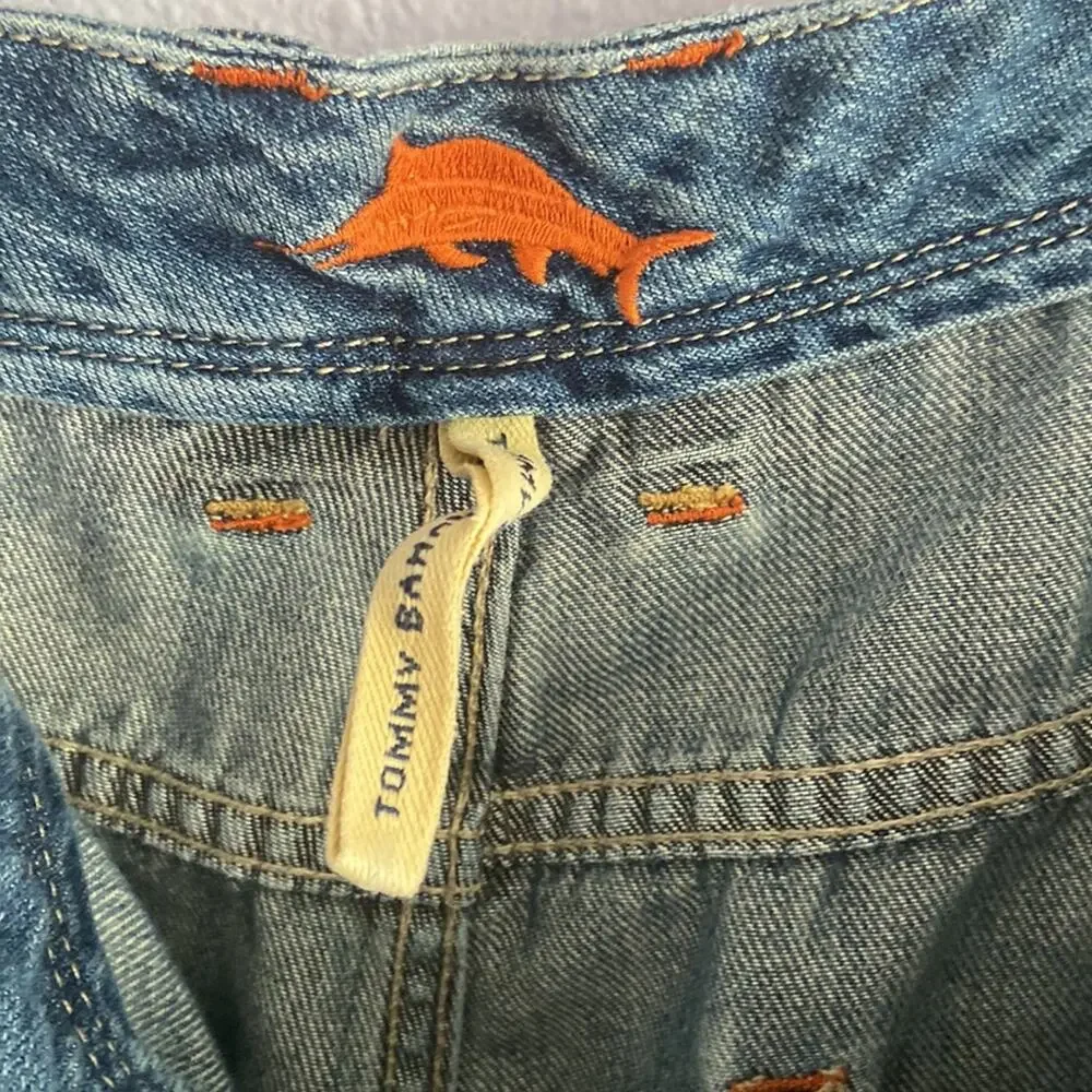 Tommy Bahama Men Tencel Lyocell Blend Straight Leg Denim Jeans Size 34x32